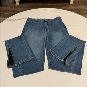 Free People split hem denim